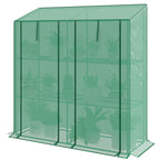 46 x 143cm Three-Shelf Mini Greenhouse - Green
