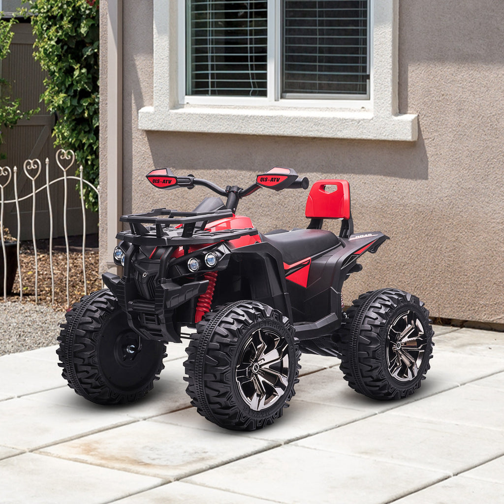 Elektro-Kinderquad, 3-8 km/h, 45 Min. Betriebszeit, LED-Scheinwerfer, Musikplayer mit USB, für Kinder 3 bis 5 Jahre
