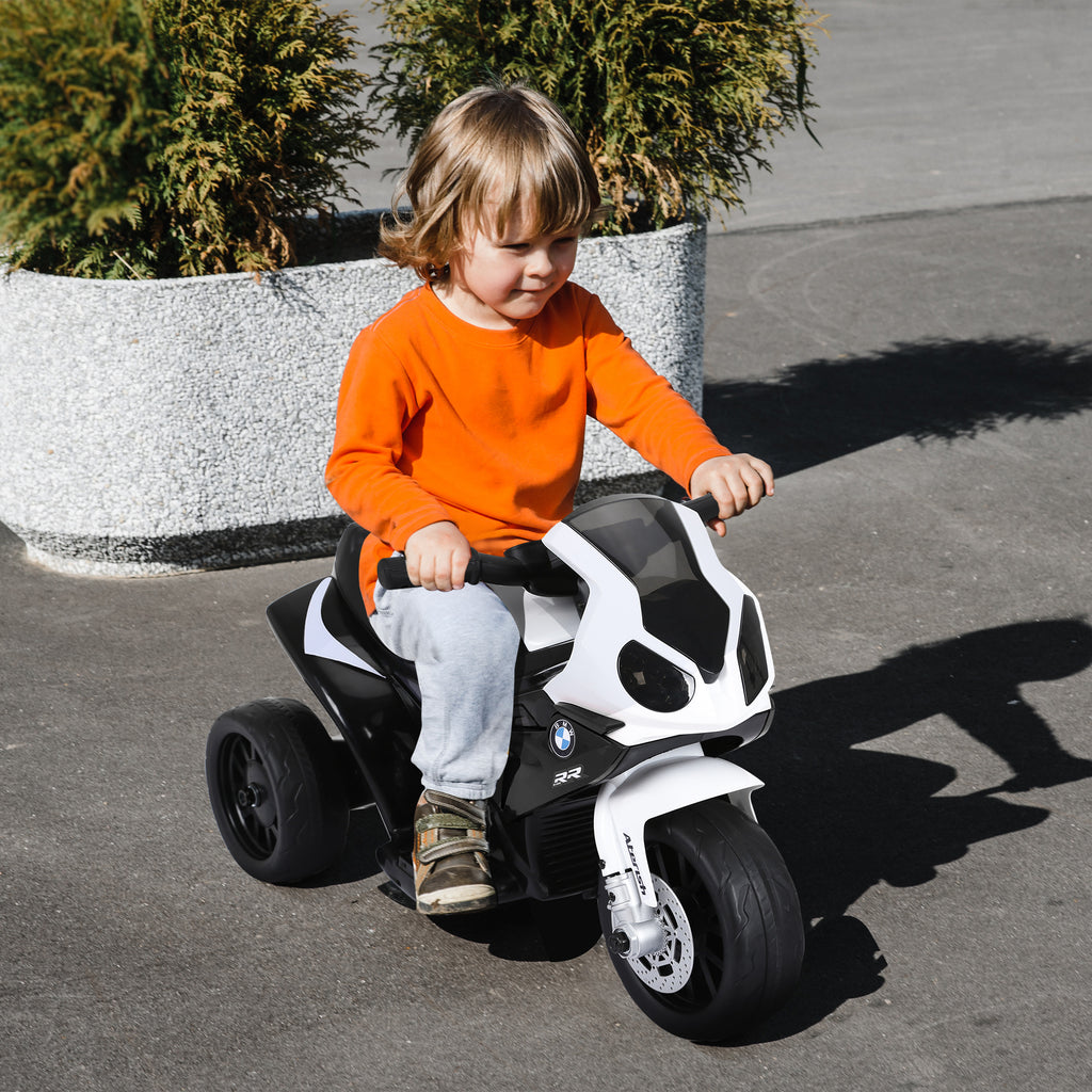 Elektro Motorrad Kinder BMW S1000RR 6V Elektromotorrad mit Scheinwerfer, Kindermotorrad mit Musik 2,5 km/h Motorrad für Kinder 18-36 Monaten Schwarz