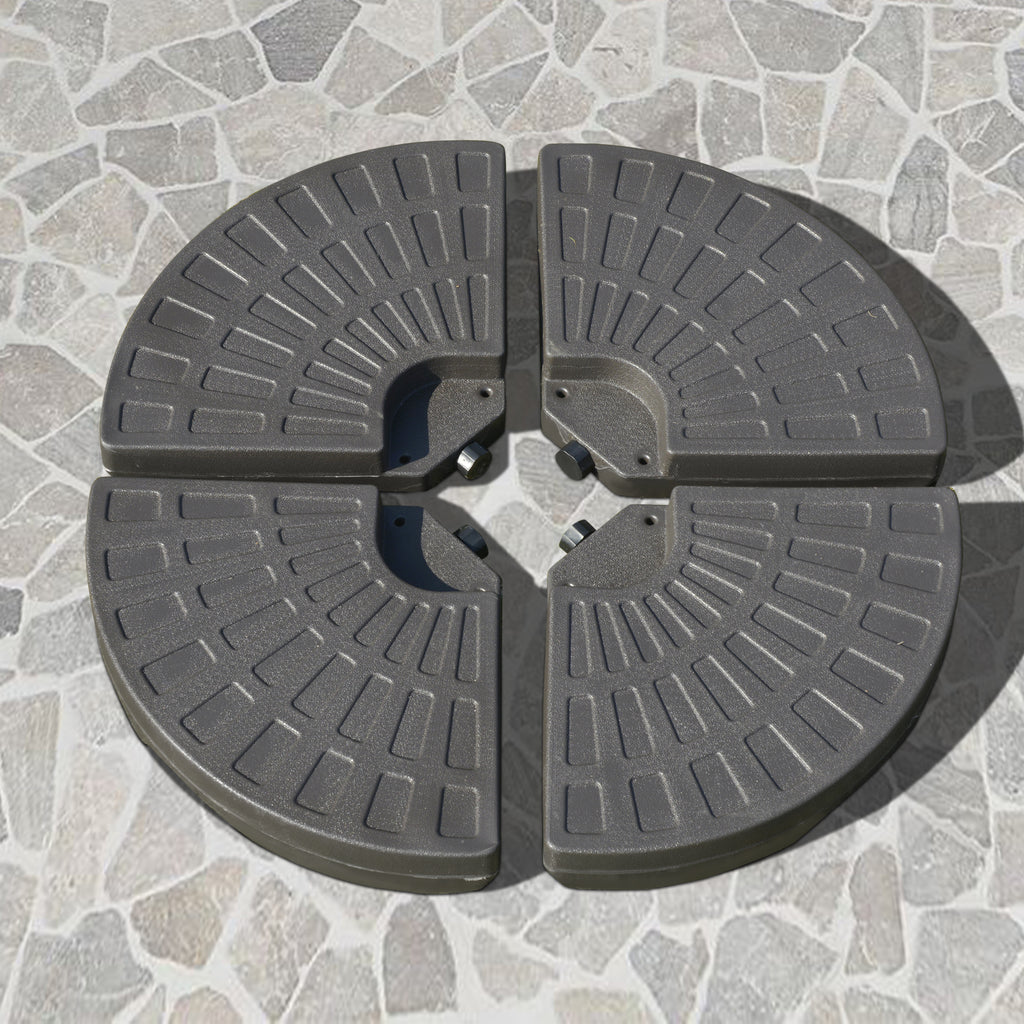 Set of 4 Fillable Parasol Weights - 100kg