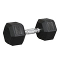 20KG Single Rubber Hex Dumbbell Portable Hand Weights Dumbbell Home Gym