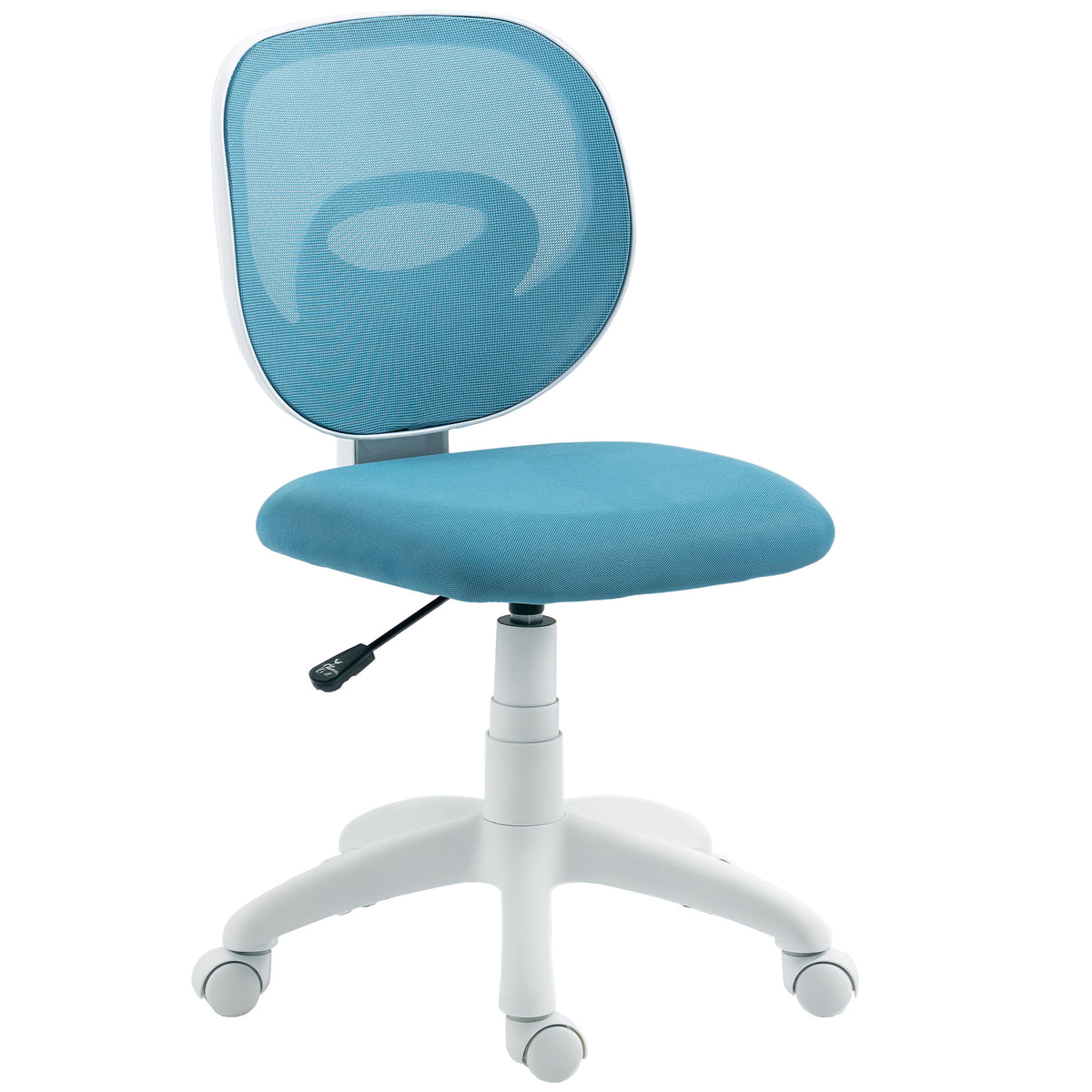 B¨¹rostuhl Ergonomischer Schreibtischstuhl mit C-f?rmiger R¨¹ckenst¨¹tze, H?henverstellbar Blau