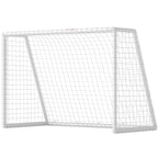 Fußballtor, robustes Netz, Kunststoff-Rahmen, Heringe, 180L x 92B x 124H cm, Weiß