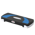 Aerobic-Stepper 3-stufig höhenverstellbar 80 x 31 x 20 cm Schwarz+Hellblau+Grau