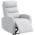 Verstellbarer Relaxsessel mit Fu?st¨¹tze, Moderner Polstersessel, Hellgrau