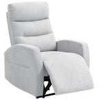 Verstellbarer Relaxsessel mit Fu?st¨¹tze, Moderner Polstersessel, Hellgrau