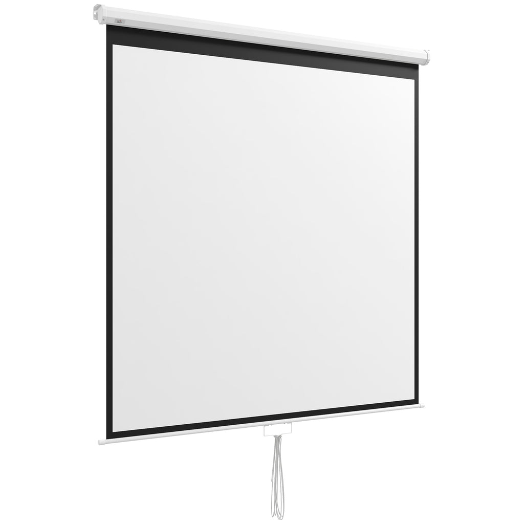 Beamer Leinwand 178 x 178 cm 99 Zoll 1:1 HD 4K Projektionsleinwand f¨¹r Heimkino B¨¹ro-Pr?sentationen