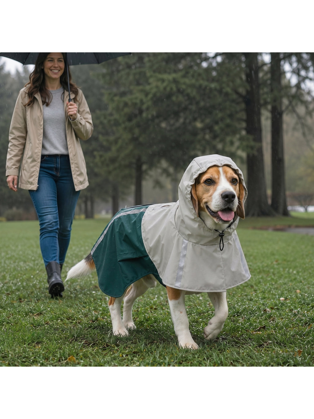 Hunderegenmantel Wasserdicht Hunde RegenjackenMittelgroße Hunde