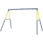 Schaukelgestell Stahl Schaukelgerüst bis 150 kg für Nestschaukel Kinderschaukel Kletterleiter, 260 x 160 x 178 cm, Blau