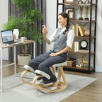 Ergonomischer Kniestuhl, Kniehocker Gesundheitsstuhl für Zuhause, Büro, Meditation Creme