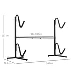 Halterung f¨¹r 2 Kajaks, Surfboards, Stand-Up-Paddles, Metallrahmen, breitenverstellbar 144-180 cm