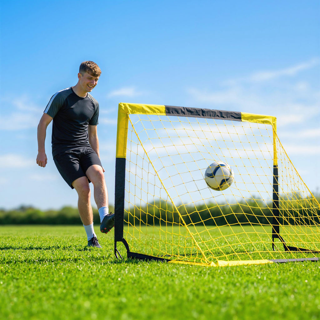 Pop-Up Fußballtor für Jugendliche & Erwachsene Klappbar Tragbar