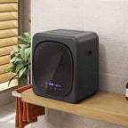 Ablufttrockner 2,5 kg mit Smart-Modus, 800 W Kompakttrockner mit Edelstahltrommel, Grau