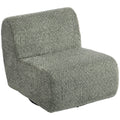 Sessel Drehbarer Loungesessel mit Chenille-Optik, Breiter Sitzfläche