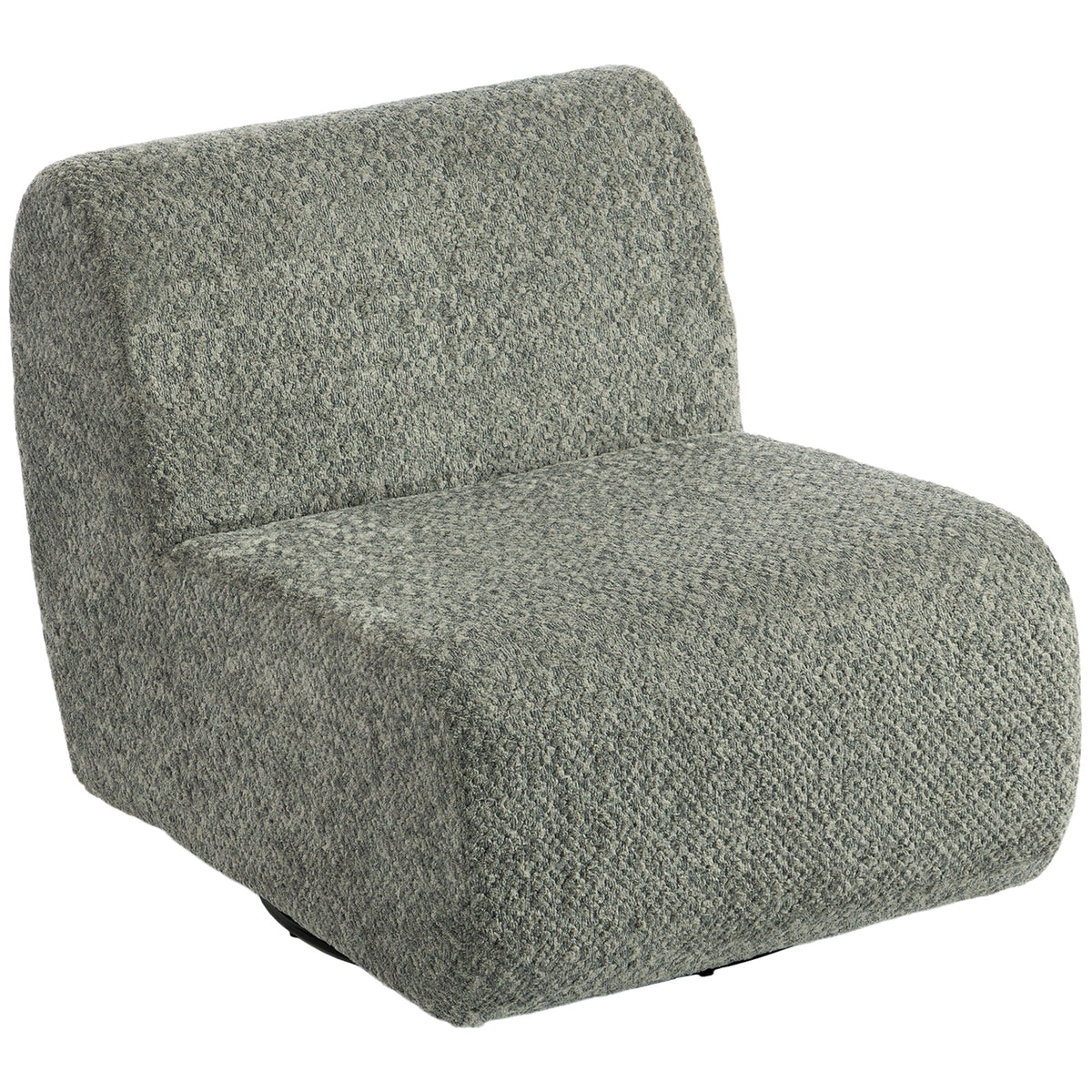 Sessel Drehbarer Loungesessel mit Chenille-Optik, Breiter Sitzfläche