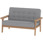 Kindersessel, Kindersofa mit Holzrahmen, Samtoptik, gepolstert, f¨¹r Kinder von 3-15 Jahren Grau