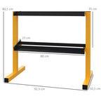 Dumbbell Rack Stand, 2-Tier Weight Storage Organiser, Stable Dumbbell Holder for Home Gym, 270kg Capacity