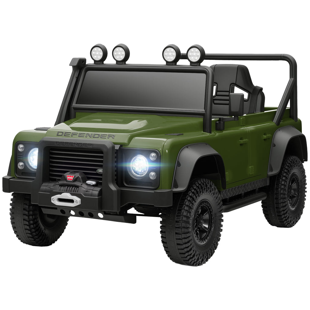 Kinder-Elektroauto, 12V Batterie-Betrieb, Fernbedienung, Musik-Funktion, Hupe, LED-Lichter, Gr¨¹n