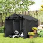 Garagenzelt, wasserdicht Zeltgarage mit Tür, UV-beständig 220 x 157 x 165 cm Schwarz