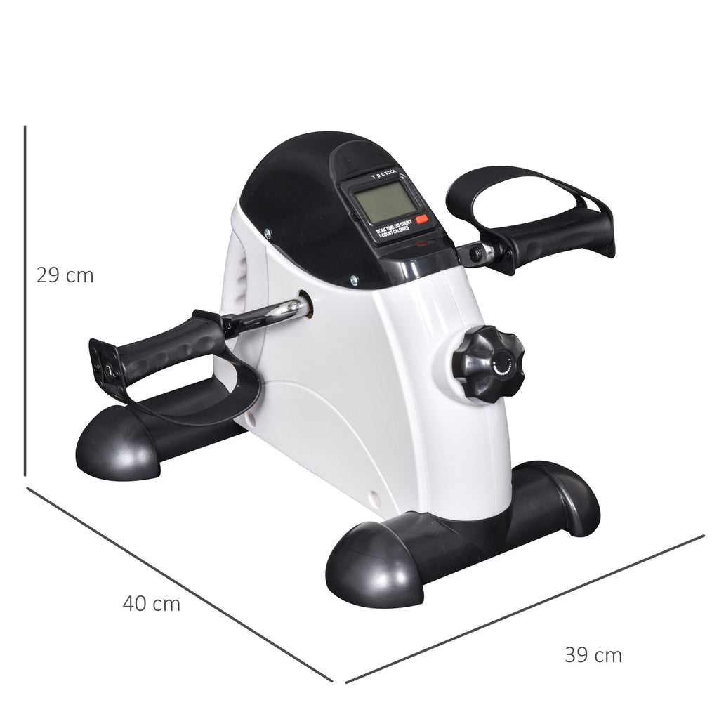 Portable Mini Exercise Bike Fitness Training Adjustable Knob for Leg & Arm W/LCD Display