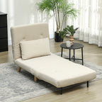 2-in-1 Sessel, Relaxsessel, Gästebett, 72 cm x 78 cm x 79 cm, Grau