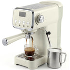 Siebträgermaschine 20 Bar Espressomaschine mit Milchaufschäumer und 1,2L abnehmbaren Wassertank für Espresso
