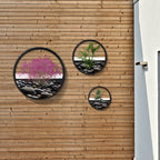 Pflanzgef??e f¨¹r die Wand, 3er-Set, ineinander stapelbar, Stahl+Acryl, schwarz