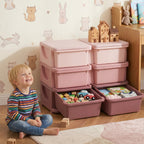 Kids Storage Unit, with Six Drawers - Pink