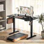 Stehpult h?henverstellbarer Computertisch Schreibtisch, 140 cm x 70 cm x 116 cm, Schwarz