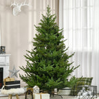 Weihnachtsbaum, Kunsttanne, realistisches Aussehen, schneller Aufbau, Kunststoff, Grün, 136 x 136 x 180cm