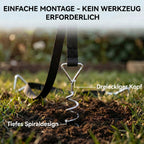 Bodenanker Schraube mit Dreiecksgriff für Trampolin 4er 32 cm