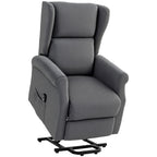 Relaxsessel, Aufstehhilfe, Liegefunktion, bis 200kg, 72,5x94x109cm, Dunkelgrau