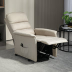 Relaxsessel mit Aufstehhilfe, verstellbare R¨¹ckenlehne/Fu?st¨¹tze, bis 120 kg, 66 x 90 x 96 cm, Beige