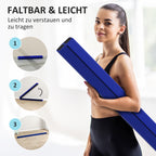 236 cm Klappbarer Schwebebalken für Jugendliche 80kg Blau