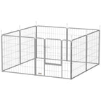 Haustiergehege, Hundezaun, Haustierspielplatz, flexibel anpassbar, rostfreier Stahl