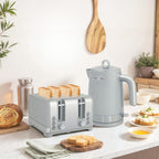 Wasserkocher- und Toaster-Set, 1,7L 2200W Schnellkoch-Wasserkocher mit Thermostat