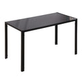 Esstisch Küchentisch großer Tisch, modernes Design, 120 cm x 60 cm x 75 cm, Schwarz