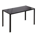 Esstisch Küchentisch großer Tisch, modernes Design, 120 cm x 60 cm x 75 cm, Schwarz