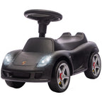 Ride on Car, Porsche Licensed Toddler Push Car with Horn, Headlights, Sound and Steering Wheel for 18-36 Months, Matte Black