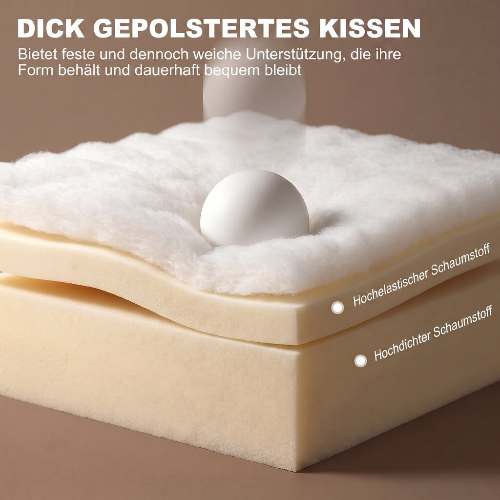Schlafsessel 2-in-1 mit Bettfunktion 2 Kissen 183x57 cm Dunkelgrau