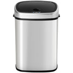 Stainless Steel Kitchen Sensor Dustbin Automatic Touchless Rubbish Garbage Waste Bin 48L Silver