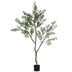 K¨¹nstlicher Olivenbaum, Kunstpflanze, Lebensechte Olivenpflanze in Pflanztopf, 180 cm, Kunststoff, Gr¨¹n