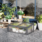 Mini-Gewächshaus, Kleines Gewächshaus für den Garten, mit PC-Platten, Gute Lichtdurchlässigkeit, 100L x 65B x 40H cm