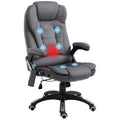 B¨¹rostuhl mit Massage- & W?rmefunktion, ergonomisch, h?henverstellbar, Dunkelgrau