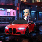 Elektro Kinderauto BMW M4, Sound & Licht, 3-5 km/h, inkl. Fernsteuerung, f¨¹r 3-5 Jahre, Rot