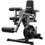 Seated Leg Extension and Curl Machine, Adjustable Leg Raise Machine and Curl Machine with Plate Loaded for Hip, Thigh, Lower Body Workout