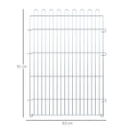 Freilaufgehege Welpenauslauf Welpenzaun Laufstall Welpengitter für Tiere 8-teilig B63 x H91 cm