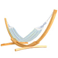 3.25m Wooden Hammock Stand Universal Fit Garden Picnic Camp Accessories, Natural