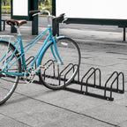 Fahrradständer für 6 Fahrräder, wetterfest, Wand- oder Bodenmontage, Stahl 179 x 33 x 27 cm