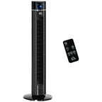 2in1-Turnmventilator Standventilator Ventilator, 32 cm x 32 cm x 106,8 cm, Schwarz